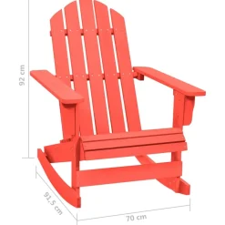 Adirondack-puutarhan keinutuoli, kuusi, eri värejä