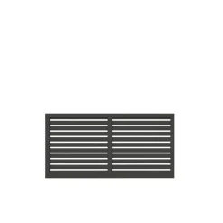 Aitaelementti Palmako Nina4 GYPNT 1800x900mm harmaa, 5kpl/pkt