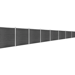 Aitapaneelisarja WPC 1391x186 cm musta