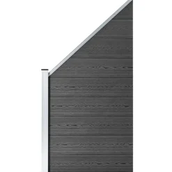Aitapaneeli WPC 95x(105-180) cm musta