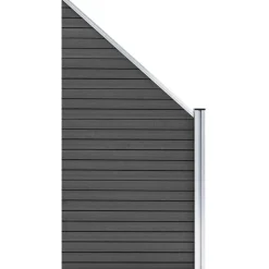 Aitapaneeli WPC 95x(105-180) cm musta