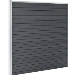 Aitasarja, 6 paneelia + 1 vinopaneeli, puukomposiitti, 1138x186cm, harmaa