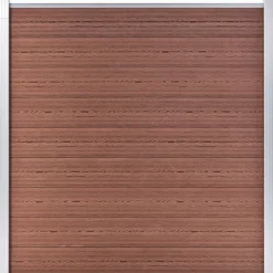 Aitasarja, 5 paneelia + 1 vinopaneeli, puukomposiitti, 965x186cm, ruskea