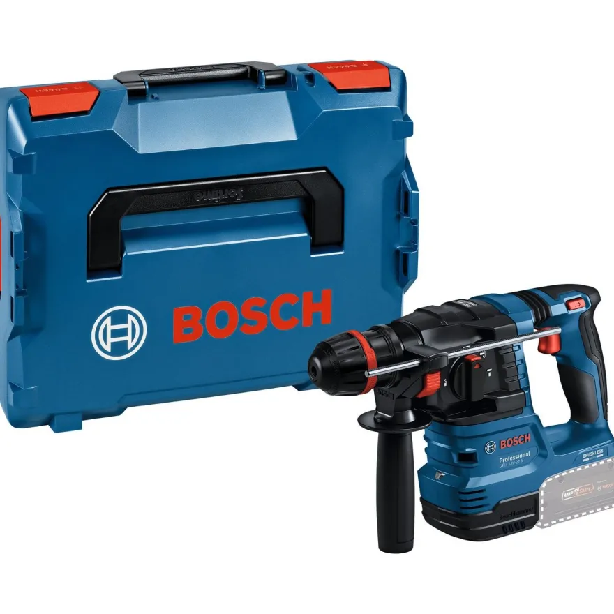 Akkuporavasara Bosch Professional GBH 18V-22 X Solo, 18V, ilman akkua + L-Boxx