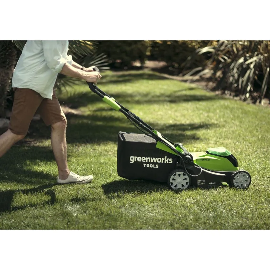 Akkuruohonleikkuri Greenworks G40LM41, 41cm, 40V, ilman akkua