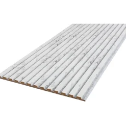 Akustiikkalevy Fibrotech Stone 244, 18x520x2440mm, marble white stone