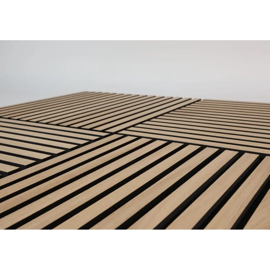 Akustiikkalevy Fog&Venø By Venø, 20x600x600mm, mdf, tammi, musta huopa, 2kpl
