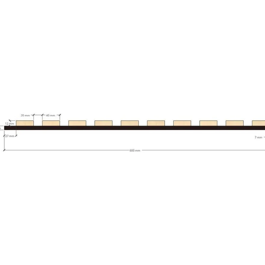 Akustinen levy Evella, 21x600x2400mm, vaahtera, eri vaihtoehtoja