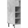 Alakaappi Betonin Harmaa 20x44,5x81,5 cm Suunniteltu puu (54187)