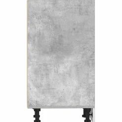 Alakaappi Betonin Harmaa 20x44,5x81,5 cm Suunniteltu puu (54187)