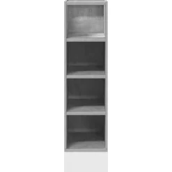 Alakaappi Betonin Harmaa 20x44,5x81,5 cm Suunniteltu puu (54187)