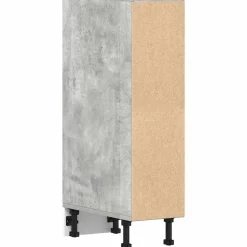 Alakaappi Betonin Harmaa 20x44,5x81,5 cm Suunniteltu puu (54187)