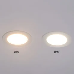 Alasvalo FTLIGHT Luce, 6W, 450lm, 3000K/4000K, IP44/IP20, himmennettävä, upotettava, pyöreä
