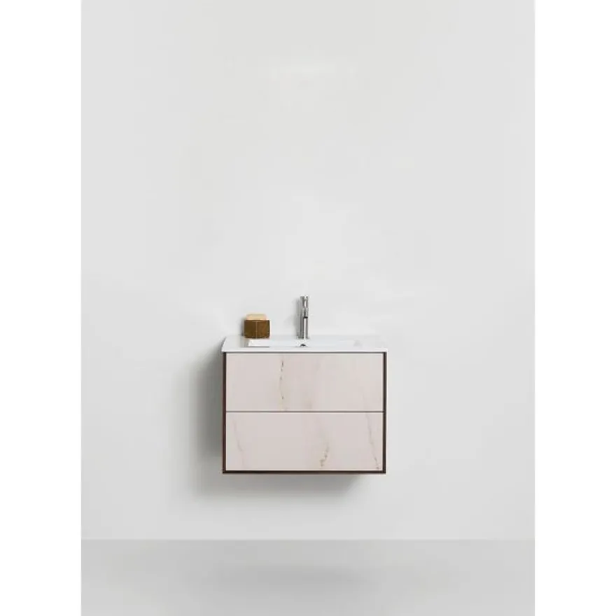 Allaskaappi altaalla Hafa Edge Stone, 470x610x465mm, 2 ltk, savu tammi