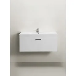 Allaskaappi altaalla Hafa Go, 1010 mm, kiiltävä valkoinen