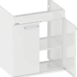 Allaskaappi altaalla Polaria Pro N 560, 51x36 cm, valkoinen