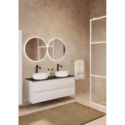 Allaskaappi kahdella malja-altaalla Hietakari Luna L10, 984x455 mm, eri vaihtoehtoja