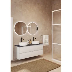 Allaskaappi kahdella malja-altaalla Hietakari Luna L10, 984x455 mm, eri vaihtoehtoja