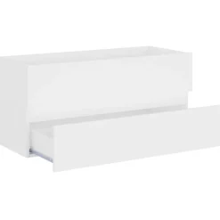 Allaskaappi, valkoinen, 100x38,5x45 cm, lastulevy