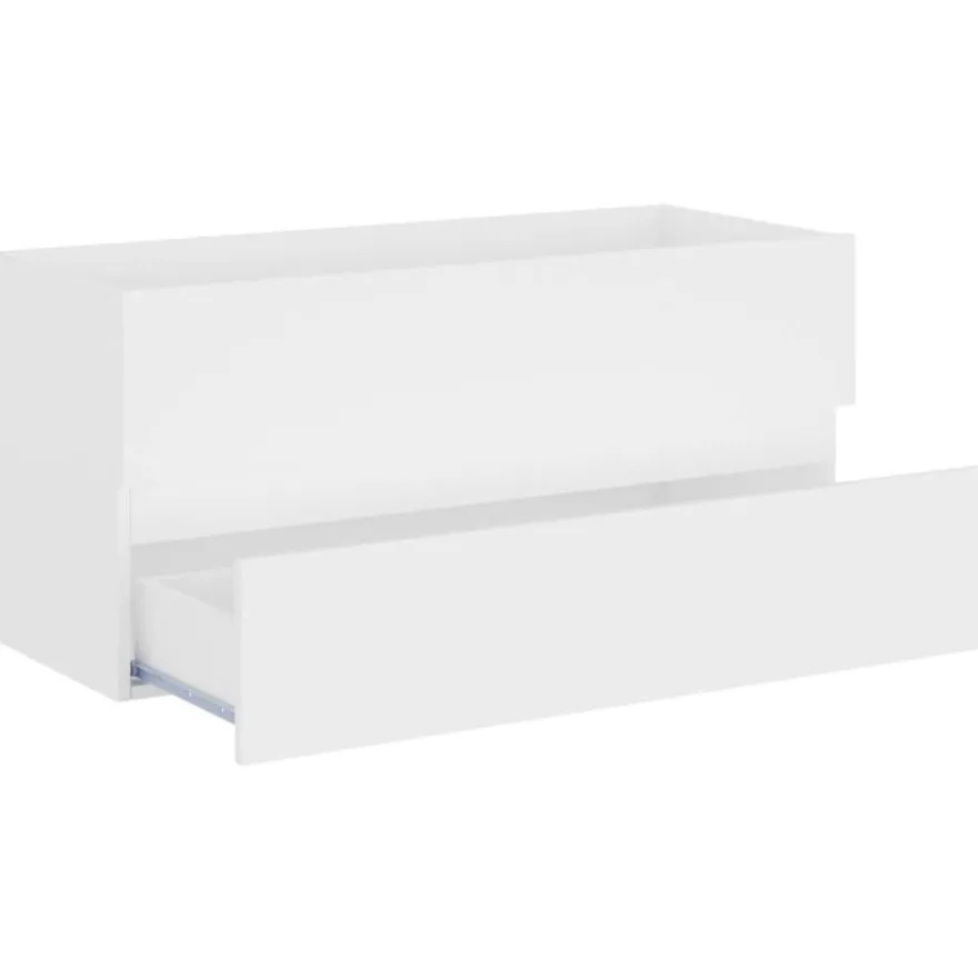 Allaskaappi, valkoinen, 100x38,5x45 cm, lastulevy