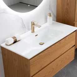 Allaslaatikosto altaalla Bathlife Lättsam, 600-1000mm, tammi