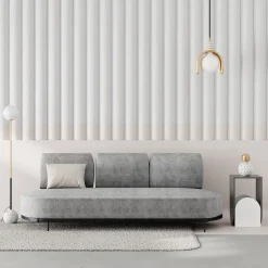 Apupöytä Linento Furniture Nun, harmaa/valkoinen