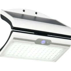 Aurinkokennoseinävalaisin Trio Macapa LED ladattava liike- ja hämärätunnistin 4000K valkoinen