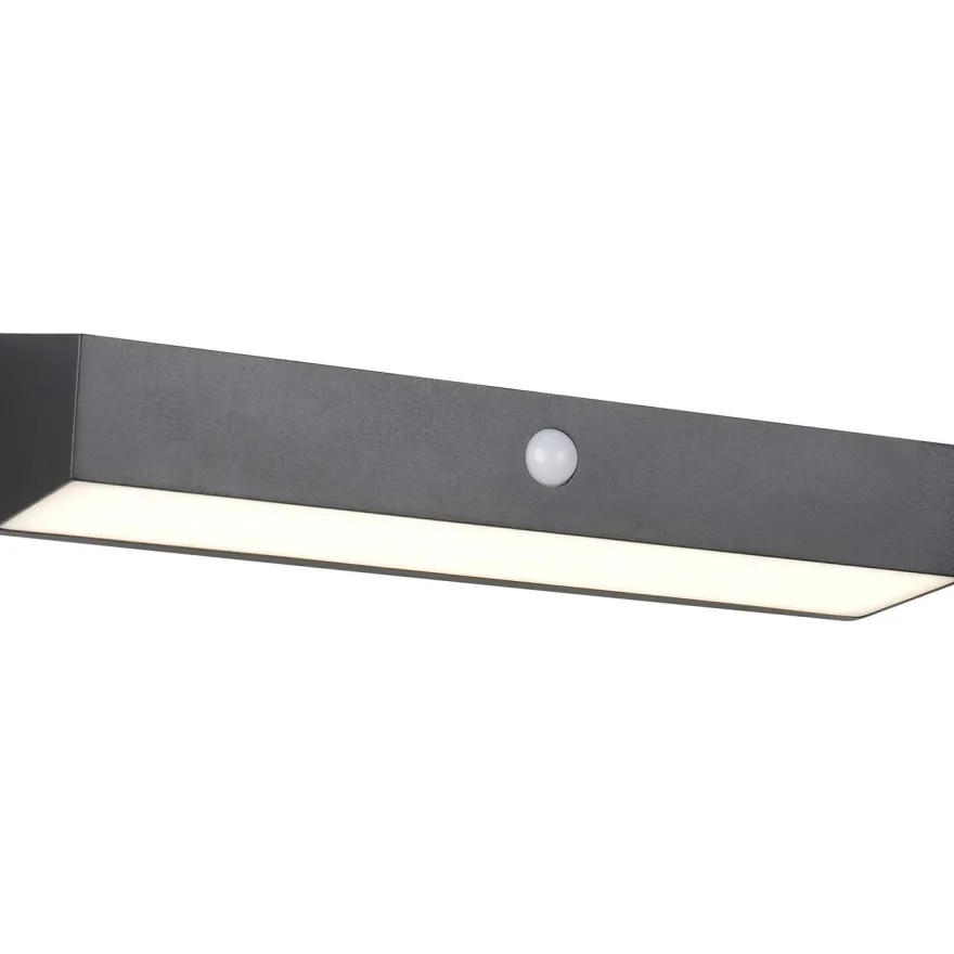 Aurinkokennoseinävalaisin Trio Silves Hybrid Solar LED ladattava liike- ja hämärätunnistin 4000K alas