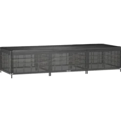 Aurinkotuolin suojus 2 kpl 12 purjerengasta 205x75x40 cm PE