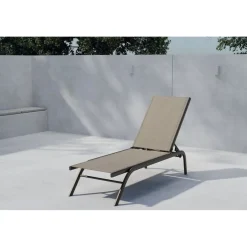 Aurinkotuoli Venture Home Kastos, 190cm, ruskea/beige