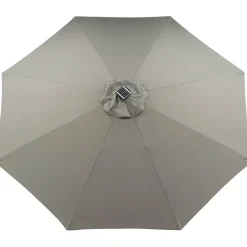 Aurinkovarjo LED-valolla Venture Home Saba, 270cm, harmaa