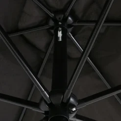Aurinkovarjo metallirunko 300x200 cm musta
