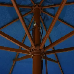 Aurinkovarjo puurunko 330 cm taivaansininen