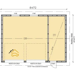 Autotalli Piharati A4, 53m²