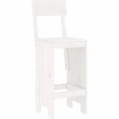 Baarijakkarat 2 kpl valkoinen 40x48,5x115,5 cm, mänty