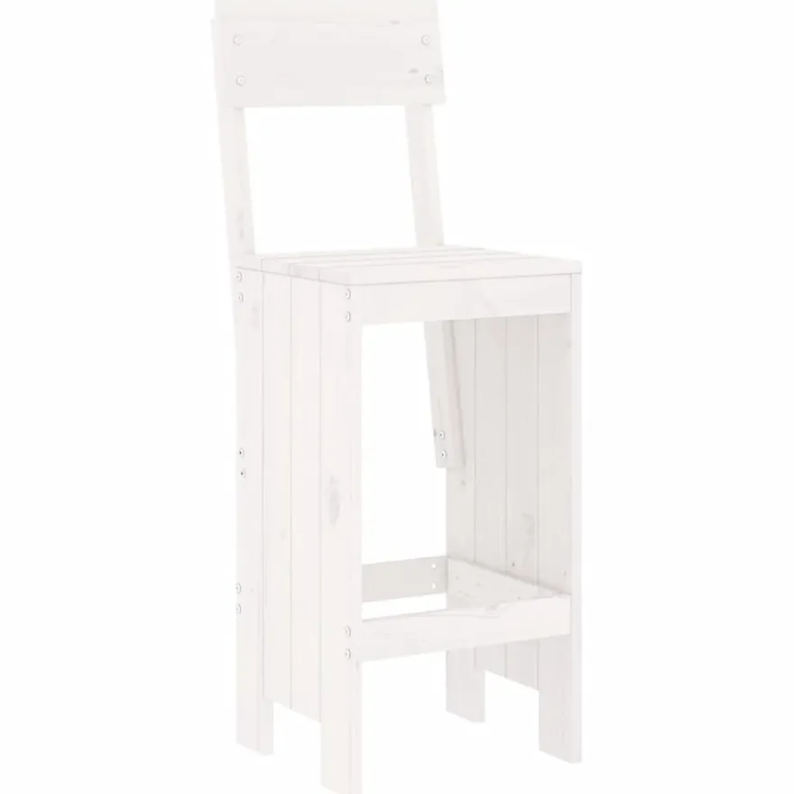 Baarijakkarat 2 kpl valkoinen 40x48,5x115,5 cm, mänty