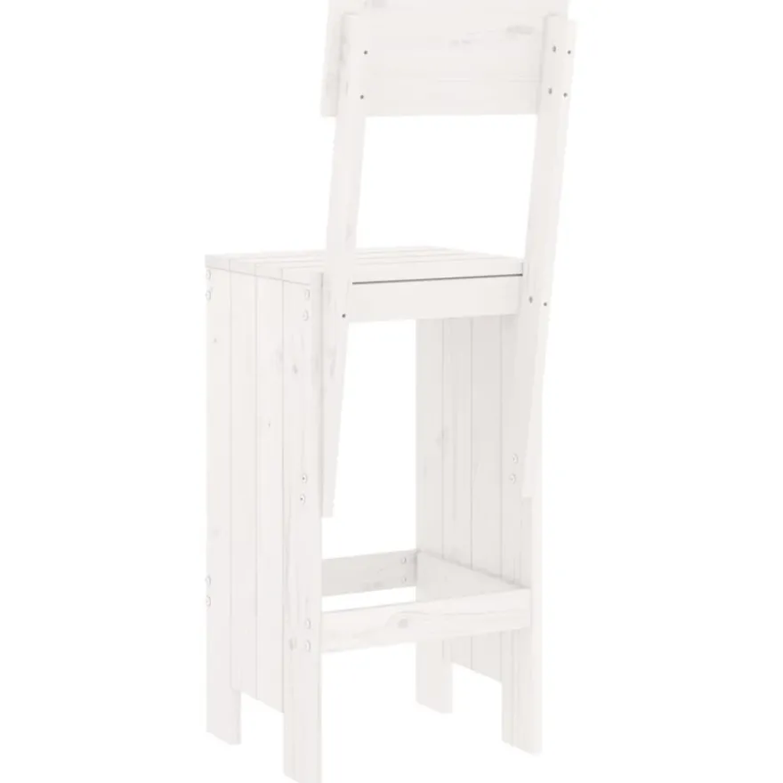 Baarijakkarat 2 kpl valkoinen 40x48,5x115,5 cm, mänty