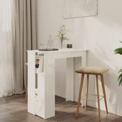 Baaripöytä hyllyllä 102x50x103,5cm, eri värejä