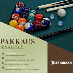 Biljardipöytä Blackwood Basic 6', eri värejä
