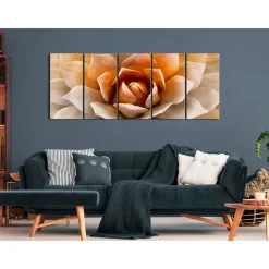 Canvas-taulu Artgeist Agave Orange, 5-osainen, kapea, eri kokoja