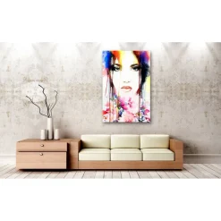 Canvas-taulu Artgeist Colourful Lady, eri kokoja