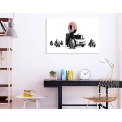 Canvas-taulu Artgeist Donut Police, 1-osainen, leveä, eri kokoja