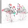 Canvas-taulu Artgeist Flamingoes Dance, eri kokoja