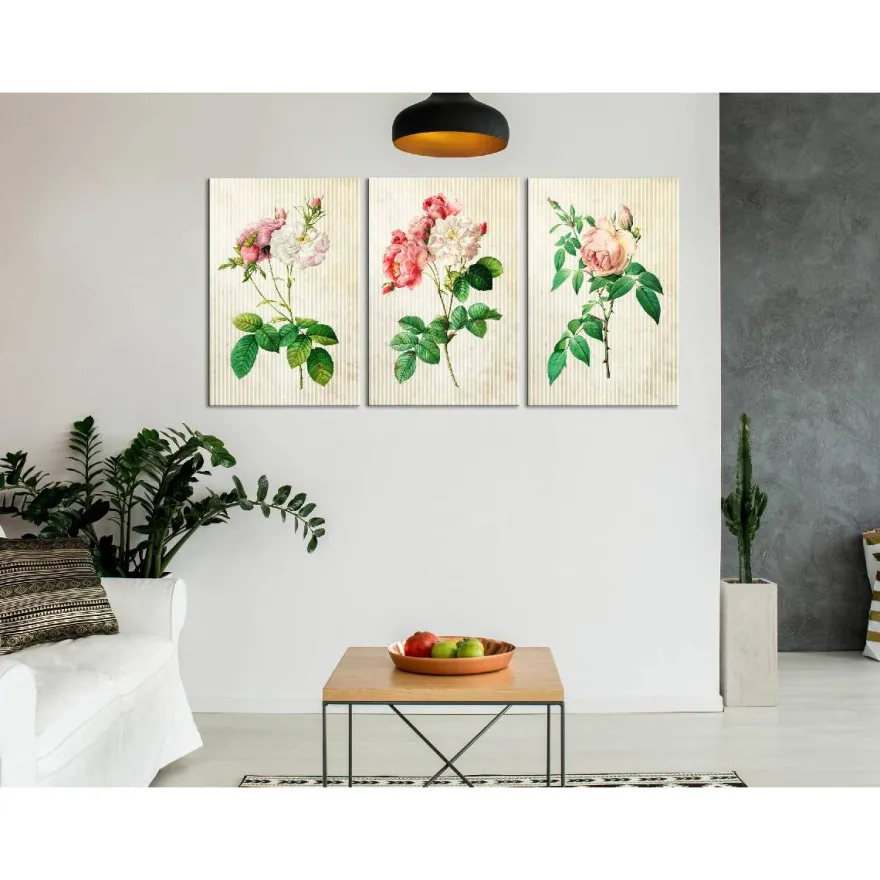 Canvas-taulu Artgeist Floral Trio Collection, eri kokoja