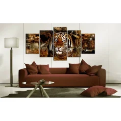 Canvas-taulu Artgeist Golden Jungle, eri kokoja