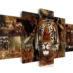 Canvas-taulu Artgeist Golden Jungle, eri kokoja