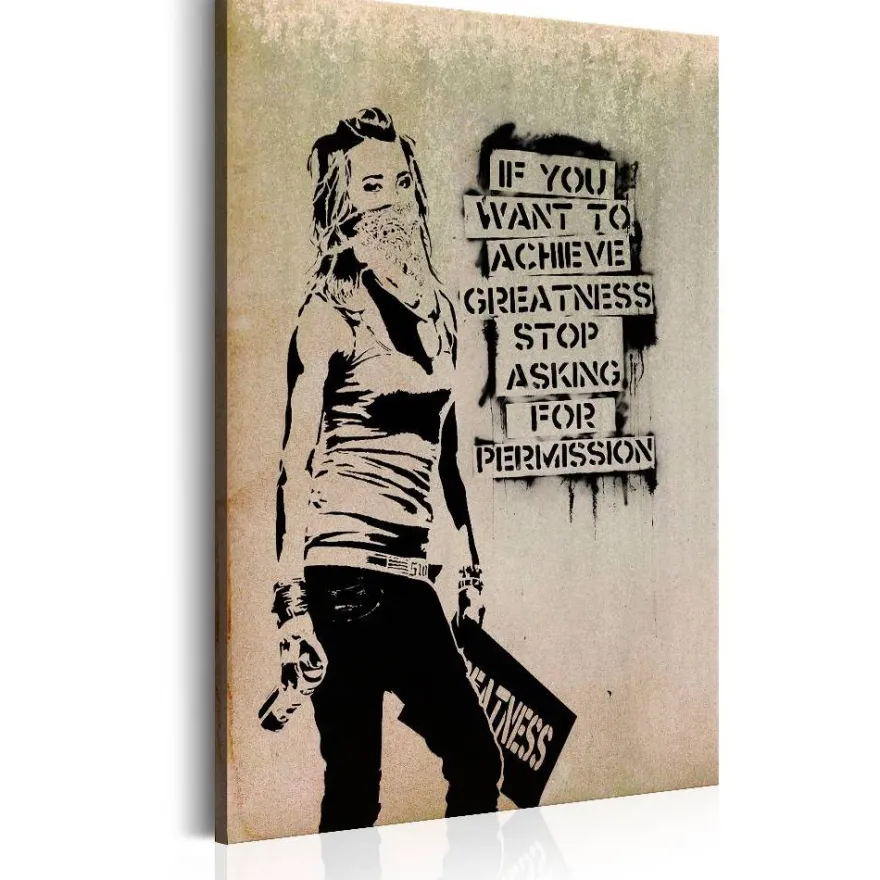 Canvas-taulu Artgeist Graffiti Slogan, eri kokoja