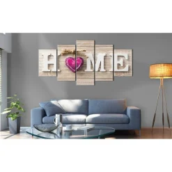 Canvas-taulu Artgeist Home: Pink Heart, eri kokoja