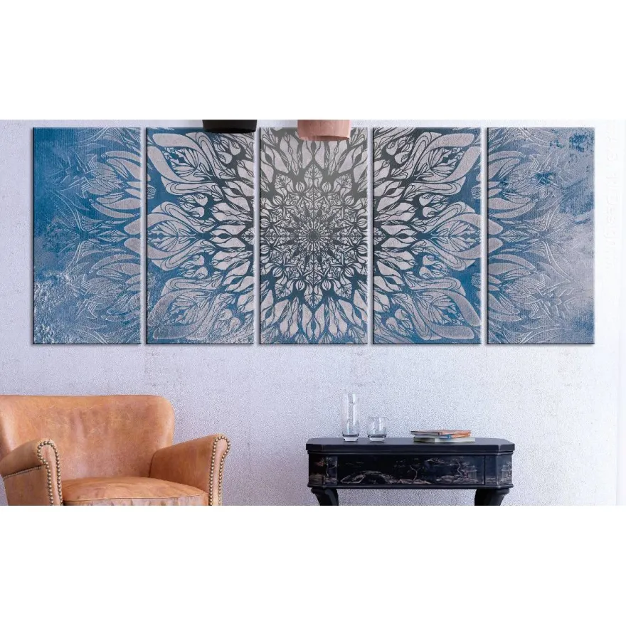 Canvas-taulu Artgeist Hypnosis Blue, 5-osainen, kapea, eri kokoja