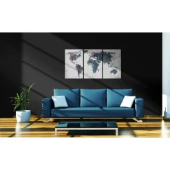 Canvas-taulu Artgeist Maailman mantereet, eri kokoja